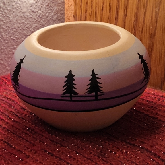 Tesa Hand Painted Tiny Ceramic Bowl Made in the U.S.A. Western - Picture 9 of 14